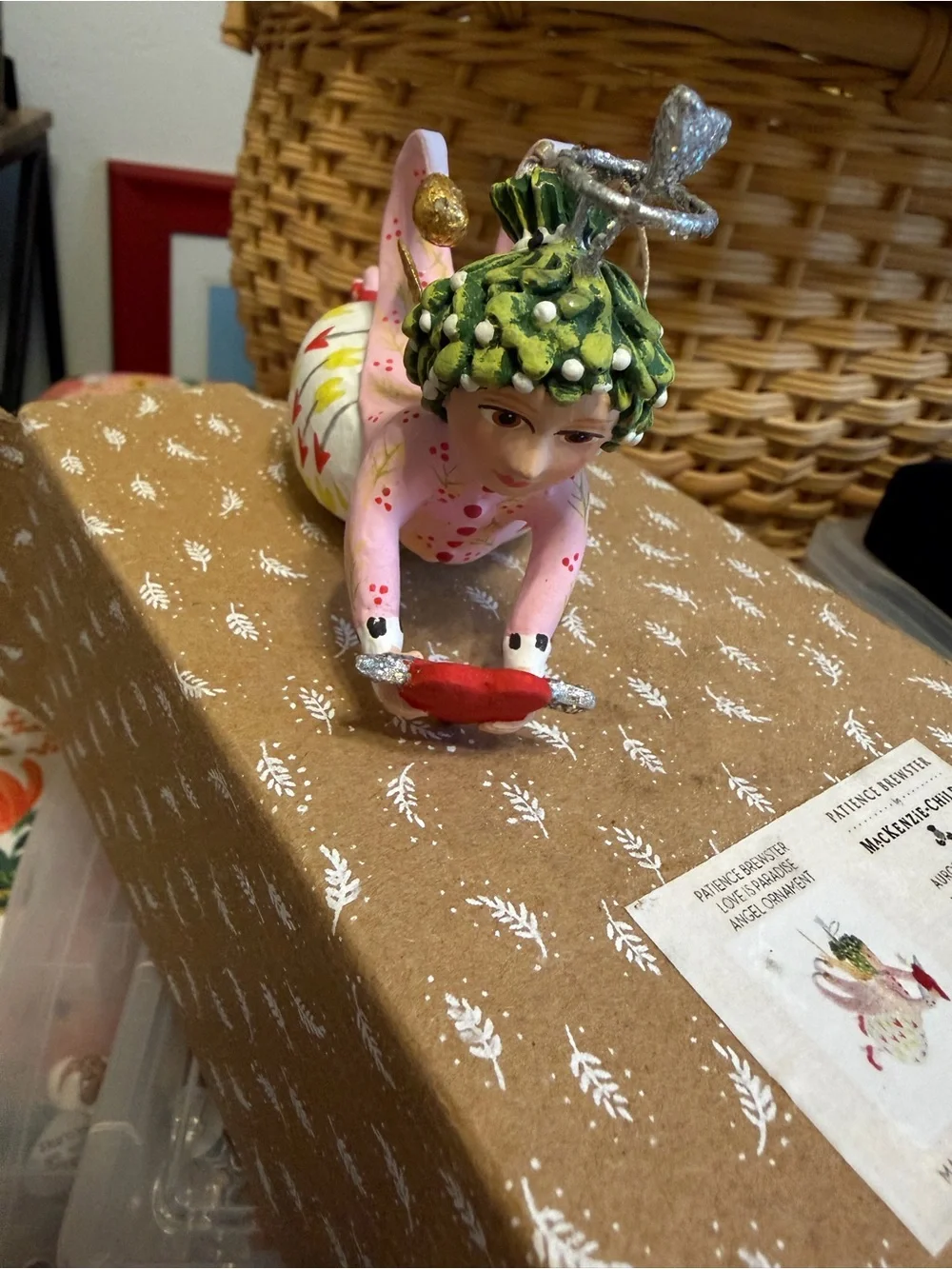 Patience Brewster MacKenzie-Childs Love Is Paradise Angel Ornament NIB w/ Tags